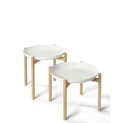 Design House Stockholm Tablo Set Sidebord Høj Hvid