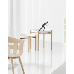 Design House Stockholm Tablo Set Sidebord Høj Hvid
