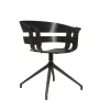 Design House Stockholm Wick Swivel Spisebordsstol Sort/Mørk Grå