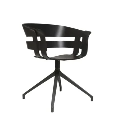 Design House Stockholm Wick Swivel Spisebordsstol Sort/Mørk Grå