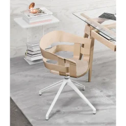 Design House Stockholm Wick Swivel Spisebordsstol Sort/Mørk Grå