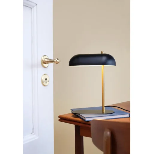 Dyberg Larsen Arch Bordlampe Mat Sort/Messing