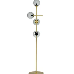 Dyberg Larsen Como Gulvlampe Smoke/Messing