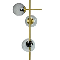 Dyberg Larsen Como Gulvlampe Smoke/Messing
