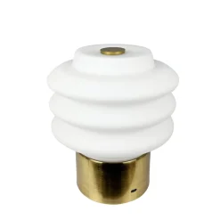 Dyberg Larsen Diva Bordlampe H18 Opal/Messing