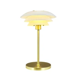 Dyberg Larsen DL20 Bordlampe Opal/Messing