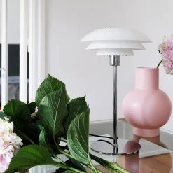 Dyberg Larsen DL31 Bordlampe Hvid