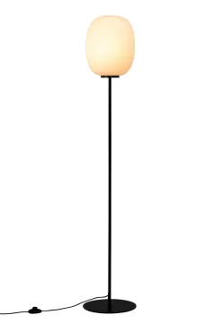 Dyberg Larsen DL39 Gulvlampe Opal/Sort
