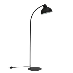 Dyberg Larsen Eric Gulvlampe Sort med Flad Base