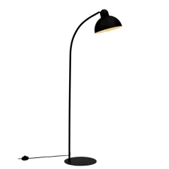 Dyberg Larsen Eric Gulvlampe Sort med Flad Base
