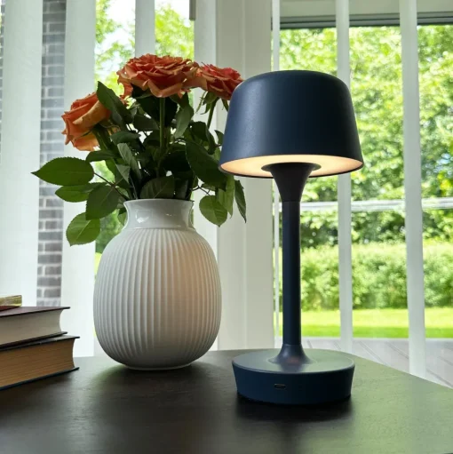 Dyberg Larsen Flow Bordlampe Cremet Hvid