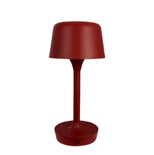 Dyberg Larsen Flow Bordlampe Mørkerød