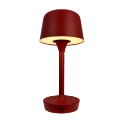 Dyberg Larsen Flow Bordlampe Mørkerød