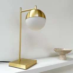 Dyberg Larsen French Collection Caen Bordlampe Messing/Hvid