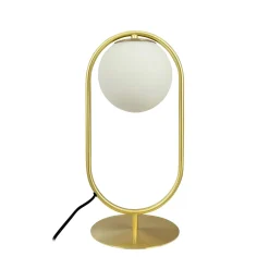 Dyberg Larsen French Collection Reims Bordlampe Messing/Hvid