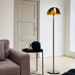Dyberg Larsen French Collection Menton Gulvlampe Messing/Sort/Marmor