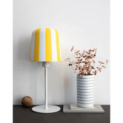 Dyberg Larsen Gry Bordlampe Gul/Hvid