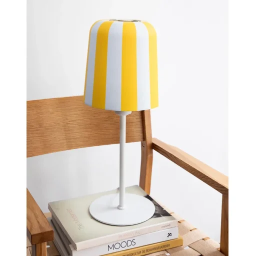 Dyberg Larsen Gry Bordlampe Gul/Hvid