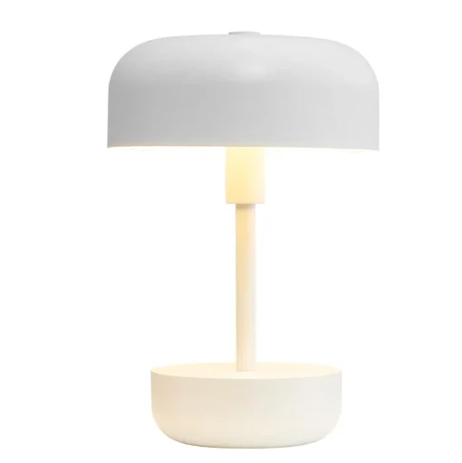Dyberg Larsen Haipot LED Transportabel Lampe Hvid