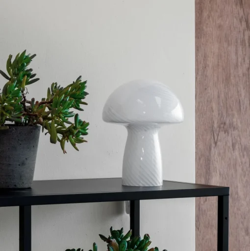 Dyberg Larsen Jenny Mushroom Bordlampe Hvid