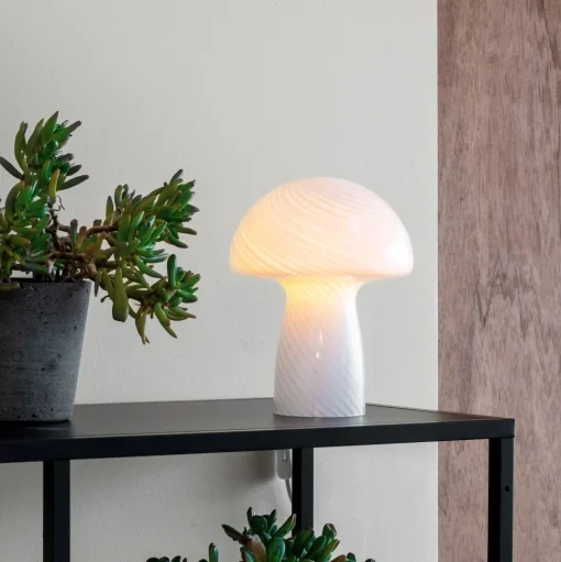Dyberg Larsen Jenny Mushroom Bordlampe Hvid