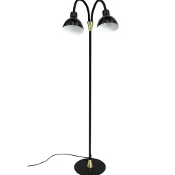 Dyberg Larsen Lilje Gulvlampe Sort/Messing