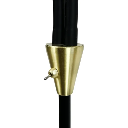 Dyberg Larsen Lilje Gulvlampe Sort/Messing