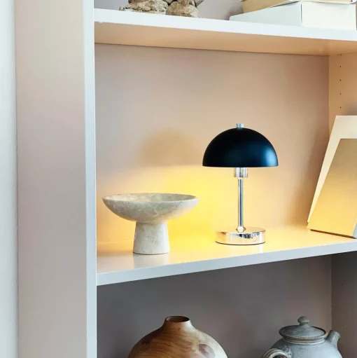 Dyberg Larsen Malmø Bordlampe Sort/Krom