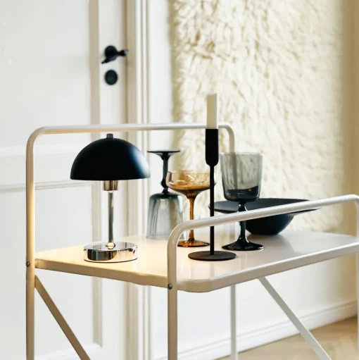 Dyberg Larsen Malmø Bordlampe Sort/Krom