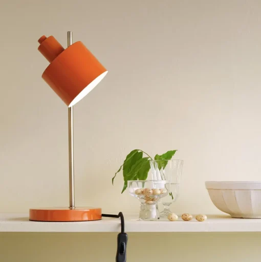 Dyberg Larsen Ocean Bordlampe Orange/Messing