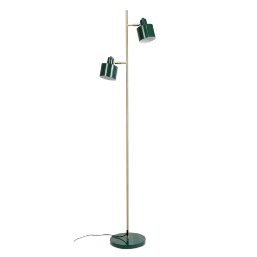 Dyberg Larsen Ocean Gulvlampe Mørkegrøn/Messing