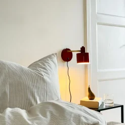 Dyberg Larsen Ocean Váglampe Mørkerød/Messing