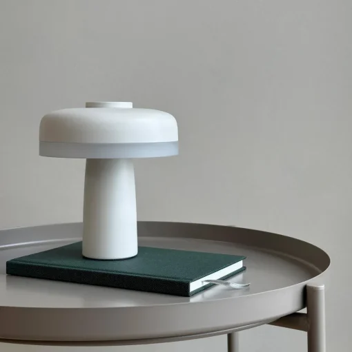 Dyberg Larsen Porter Bordlampe Hvid