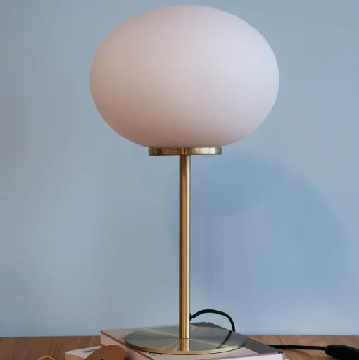 Dyberg Larsen Queen Bordlampe Opal/Messing