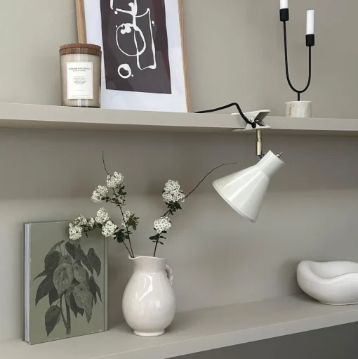 Dyberg Larsen Sleep Bordlampe Med Klemme Hvid