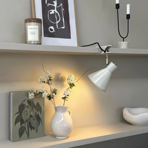 Dyberg Larsen Sleep Bordlampe Med Klemme Hvid