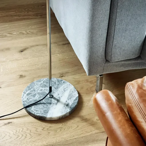 Dyberg Larsen Stockholm Gulvlampe Krom/Marmor