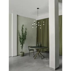 Eberhart Hector 120 Spisebord Mørk Beton/Mørk Egetrá