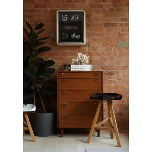 EstabliHed & Sons Heidi Spisebordsstol H50 Glossy Black/Ask