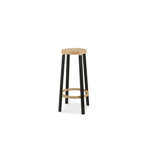 EstabliHed & Sons Step Barstol H75 Blå/Sort