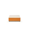 Established & Sons Bloc Sofabord Med Skuffe L85 Bright Grå/Brándt Orange/Pale Grey