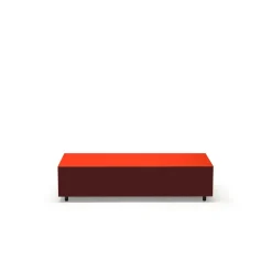 Established & Sons Bloc Sofabord Med Skuffe L120 Bright Red/Burdundy/Clay
