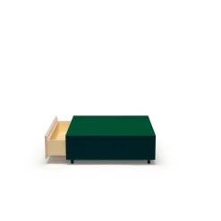 Established & Sons Bloc Sofabord Med Skuffe L85 Bright Bottle Green/Pine Green/Signal Green