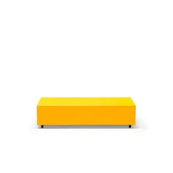 Established & Sons Bloc Sofabord Med Skuffe L120 Bright Zinz Yeloow/Signal Yellow/Pale Grey