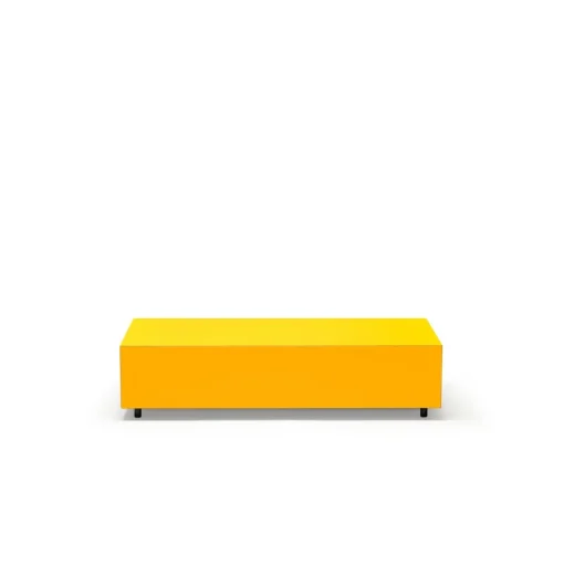 Established & Sons Bloc Sofabord Med Skuffe L120 Bright Zinz Yeloow/Signal Yellow/Pale Grey