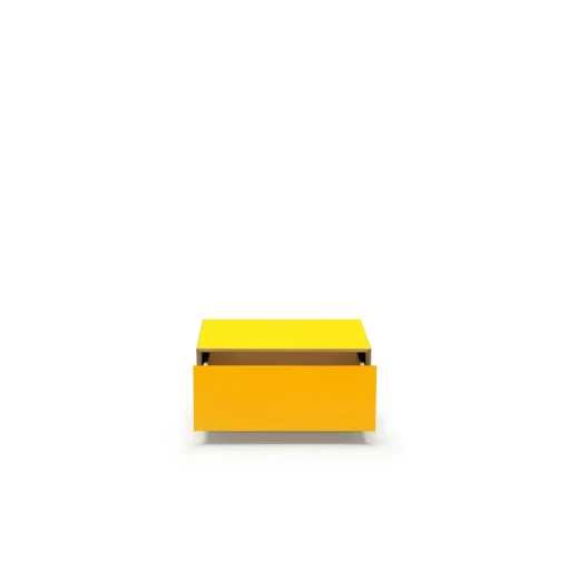 Established & Sons Bloc Sofabord Med Skuffe L64 Bright Zinz Yeloow/Signal Yellow/Pale Grey