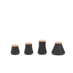 Established & Sons Store Krukke H14 Mat Sort/Glossy Black