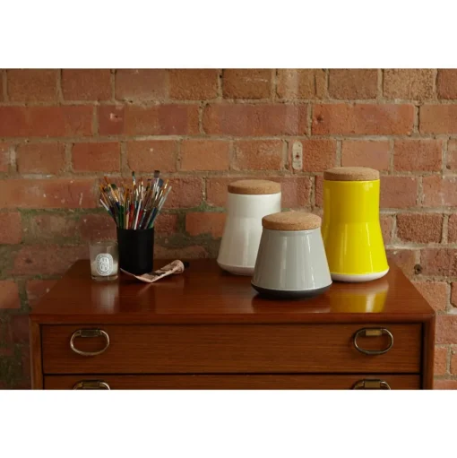 Established & Sons Store Krukke H18 Glossy White/Mat Hvid