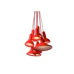 Established & Sons TORCH LIGHT BUNCH S10 Pendel H180 Rød