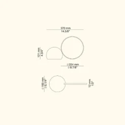 Estiluz Circ Bordlampe Stor Rust